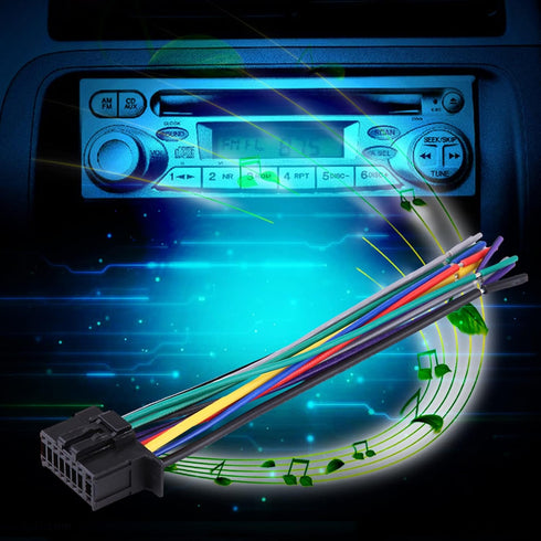 Stereo Radio Wire Harness Cable, 16 Pin Car Stereo Power Speaker Wire for Pioneer 2350 in-Vehicle Technology