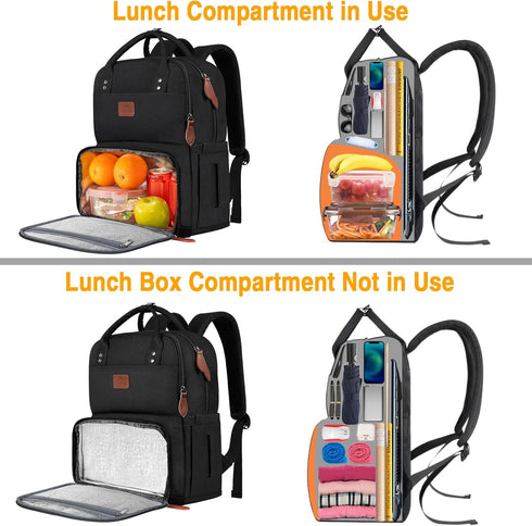 17 Inches Backpack, Backpack MATEIN Lunch Extra Large Lunch Box with Insulated Cooler Compartment, Water Resistant