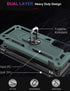 IKAZZ Military Grade Shockproof Heavy Duty Case for Galaxy S21 Plus, Pass 16ft Drop Test with Magnetic Kickstand Car