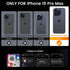 Goton for iPhone 15 Pro Max Case with Screen Protector - Slide Camera Cover Protective Phone Case with Ring Stand, Heavy Duty Shockproof Rugged Bumper for iPhone 15 Promax Accessories Black