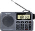Portable AM/FM Radio, Small Pocket Radio with Bass Speaker, Long Battery Life, Support Micro SD Card and Record, Alarm