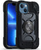 MARKILL iPhone 14 & 13 Case, Black, 360° Rotating Ring Stand, Military Grade Drop Protection, Rugged Heavy Duty Cover