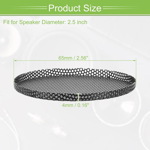 ACROPIX Universal 2.5 Inch Speaker Grills Mesh - Black Grille without Frame, Pack of 4