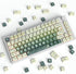 Guffercty kred 133 Keys XDA Profile Green Keycaps, Cute PBT Keyboard Caps for 60% 65% 75% 96% Mechanical Keyboards