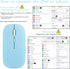UrbanX Bluetooth Rechargeable Mouse for Dell XPS 9300 - Wireless Mouse for Laptop/PC/Mac/iPad Pro, Sky Blue