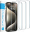 YMHML 3 Pack Screen Protector for iPhone 15 Pro Max/Plus, Military Grade HD Clear Tempered Glass, 6.7 Inch Accessories.
