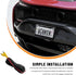 Fkewp 12V 8 170 License Plate Frame Backup Camera, Waterproof Rear View Camera with License Plate & LED, Viewing Angle