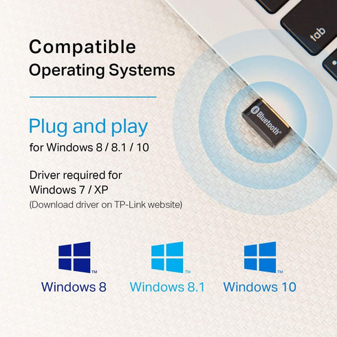 TP-Link USB Bluetooth Adapter for PC (UB400) - Bluetooth Dongle for Desktop, Laptop, 2 Pack