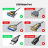 DB25 (25 6FT DB25 1284 11/10/8/7/macOS10.4 13 UGREEN USB Male to Female Parallel Pin) Printer Cable Adapter, Connector