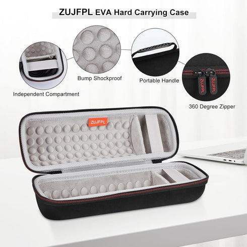 EVA Hard Case for JBL Flip 6 Flip 5, Waterproof Portable Bluetooth Speaker Storage Bag, Fits USB Cable and Charge