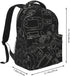Fiokroo Backpack Backpacks Daypack Video Game Controller Black Background School Bag For Students Teens Men Women