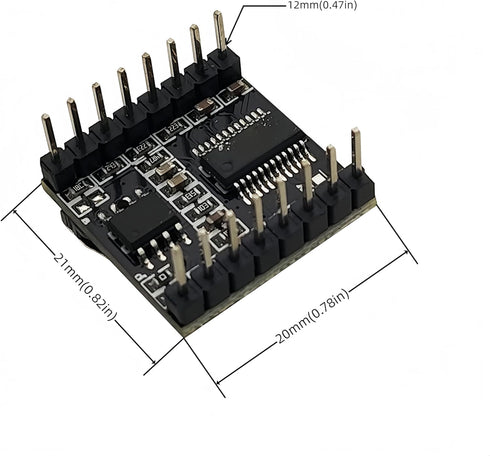 Yuuhseel 8PCS MP3 16P Mini Player Module Audio Voice Music Module Support TF Card Compatible with DFPlayer Code