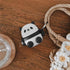 Yatchen AirPod Cover Case, Cute 3D Cartoon Panda Soft Silicone with Keychain for AirPods 1/2, Kawaii Funny Wireless