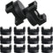 Yookeer 12 Pcs Magnetic Zip Tie Mount Base Black Magnetic Cable Clips