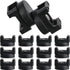 Yookeer 12 Pcs Magnetic Zip Tie Mount Base Black Magnetic Cable Clips