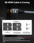 8K 25 48Gbps 2.1 10K 8K@60Hz, 4K@120Hz TV/Laptop/Monitor/PS-5/X-box/Projector/Entertainment, Snowkids HDMI Cable FT