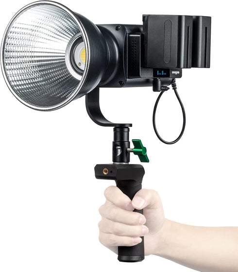 weeylite 1/4 inches 200/300 LED Video Light Handle Grip Support Mount with Male Screw for Ninja Light, Universal