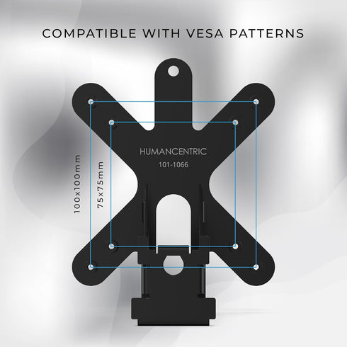 HumanCentric VESA Mount for Acer Monitors SA241Y bi, SA271 bi, SB241Y Abi, R242Y Ayi, VESA 75x75 or 100x100