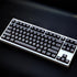 114 Keys PBT Doubleshot WOB Keycaps Cherry Profile Black Keycap Set for 61/64/87 Cherry MX Switches Mechanical Keyboard