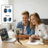 Vislla Mini Microphone for iPhone & Android, Furry Windscreen, Noise Cancelling Wireless Lavalier Microphone,Clip On