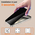 Privacy Screen Protector for iPhone 15 Pro Max / 15 Plus, Anti-Spy Tempered Glass Film, Shatterproof, Easy to Install
