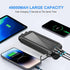 Kepswin Solar-Charger-Power-Bank-49800mAh Flashlight/15W Pack Portable Solar Phone Charger with LED Fast Charge USB C