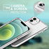 TENOC Phone Case Compatible with iPhone 12 Mini, Non-Yellowing Clear Protective Bumper Hard Back Cover for 5.4 Inch