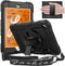 Timecity Case Compatible for iPad Mini 5/4, Full-Body Protective Case with Screen Protector, 360 Rotating Stand, Black