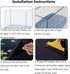 Fish Tank Aquarium Background, Black Electrostatic Adhesion, Glue-Free, Size 11.8 x 39 Inch