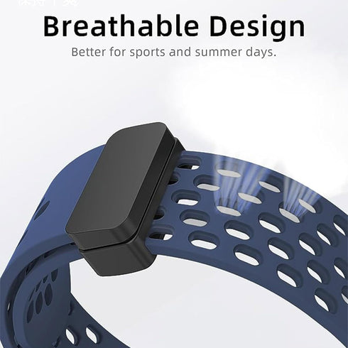 TOZO S3 Smart Watch Bands, Breathable Soft Silicone Sport Band with Magnetic Butterfly Closure Replacement Straps