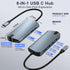 BINZET 8-in-1 4K@60Hz 100W 3X 3.0 1Gbps RJ45, USB C Hub Ethernet Adapter with HDMI, PD Charging, USB Ports, SD/TF Card