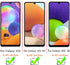 (3 Pack) Compatible for Samsung Galaxy A32 4G / A22 4G / A31 Screen Protector, Tempered Glass, 9H Hardness, 6.4 inch