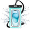 JOTO Universal Waterproof Phone Case - Up to 7" for iPhone 16 15 14 13 Plus Pro Max, IPX8 Dry Bag, Green