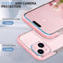 MATEPROX iPhone 15 Plus Case - Clear Slim Shockproof Bumper Cover for 6.7" iPhone 15 Plus 2023 - Pink