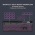 Wireless Keyboard with 7-Color RGB Backlit, Full-Size Computer Keyboard with Phone Tablet Holder, Rechargeable Gaming