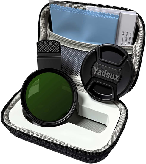 Yadsux ND Filter for iPhone,Clip-on Phone Lens Adjustable Neutral Density Filter Kit,Variable 2-400