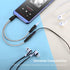 DUKABEL Headphone Stereo Splitter Cable, 3.5mm Dual Headphone Jack Connector for Headphones, Earphones, Speakers (Zebra