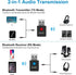 SZMDLX USB Bluetooth 5.0 Transmitter Receiver 4 in 1, Portable Wireless Audio Adapter, Plug and Play