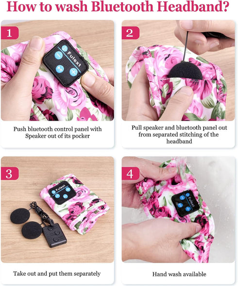 Sleeping Headphones Bluetooth Headband, Soft Elastic Cozy Headband Headphones for Women Men Teenager Christmas Birthday