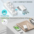 Flat USB C Charger, OKRAY 3-Pack 40W 4-Port Fast Charging Blocks, Foldable Wall Plug QC/PD3.0 Type C Phone Charger