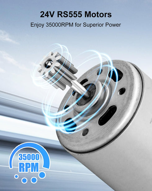 WUMZIJ 2 18V 24V RS555 35000RPM Pcs Electric Motor Drive Engine for Power Wheel High-Speed Motor Gearbox Accessories