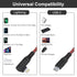 Long USB C to Lightning Cable 20ft, MFi Right Angle Lightning Cable 2.4A Fast, Heavy Duty Charger Cord for iPhone