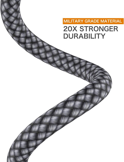 USB C Cable 0.5ft 2-Pack, Fast Charging Nylon Braided Cord for iPhone 15 Pro Max, Samsung Galaxy S10+, LG G7, Pixel 2