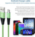 Fast Phone Charger Android 10ft 5-Pack Long Micro USB Cable Braided for Samsung Galaxy J3, J7, S6, S7 Edge, Note