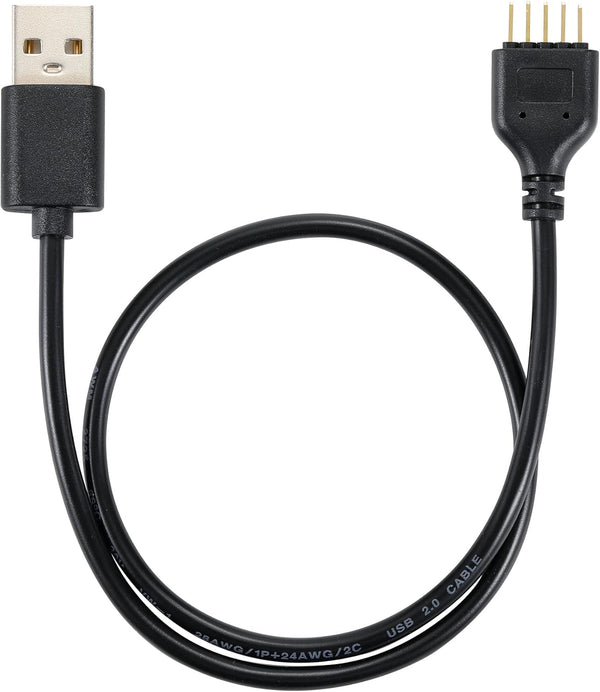 USB 2.0 9-PIN to USB A Header Cable, Motherboard Extension Adapter for USB Device