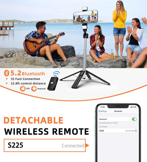 Digitgarden 41" 2 3 9 Selfie Stick Tripod for iPhone & Android, Phone Tripod Stand with Wireless Remote, Extendable