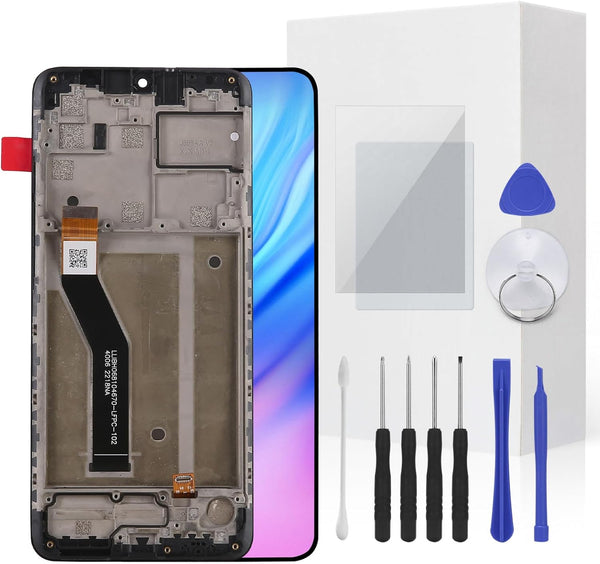 Screen Replacement Kit for Cricket Ovation 3 U668AC AT&T Motivate Max U668AA, Full LCD Display Touch Digitizer