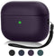 Upgrade Cover for Airpods Pro Case, Leather Texture Full-Body Protective Case, Wireless Charging, Burgundy