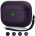Upgrade Cover for Airpods Pro Case, Leather Texture Full-Body Protective Case, Wireless Charging, Burgundy