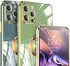 aowner Ring Holder Case for iPhone 12 Pro Max, Shiny Plating Rose Gold Edge, 360 Degree Rotation Kickstand, Slim TPU
